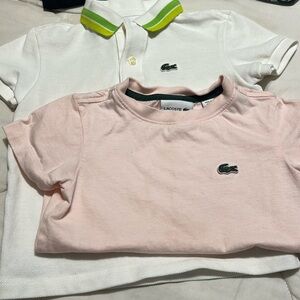 2- Lacoste boy 3T shirts